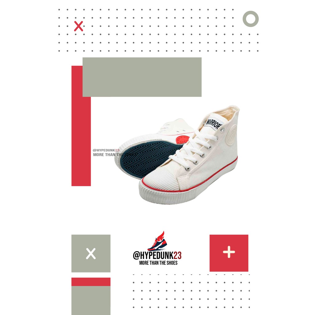 Sepatu Warrior Classic High White (Putih)