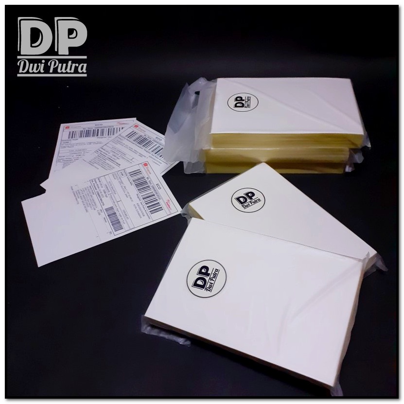 LABEL STICKER HVS SETARA A6 - 10 x 15 CM // STIKER CETAK RESI PAKET PESANAN PRINT PRINTER LAPAK ONLINE