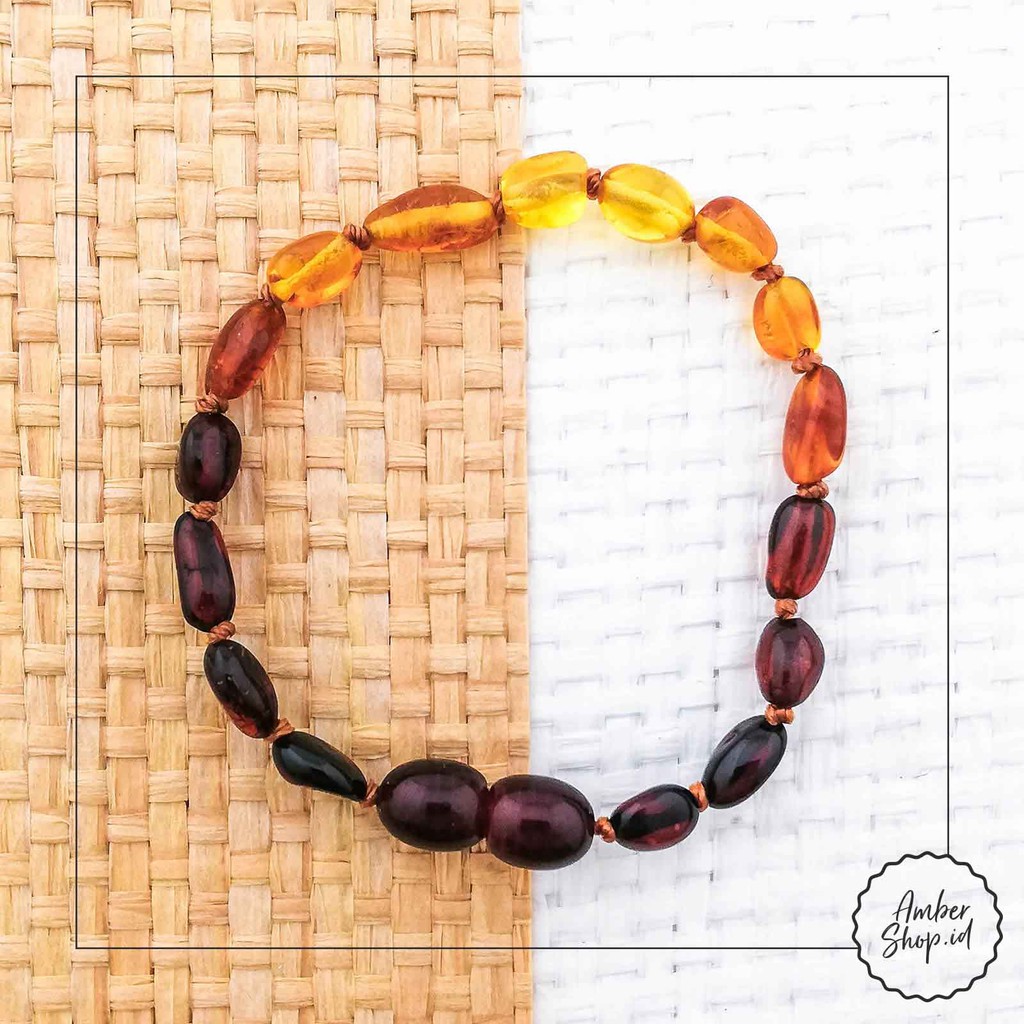 OL5X4R2 Gelang Amber pereda tumbuh gigi bayi - Amber Shop