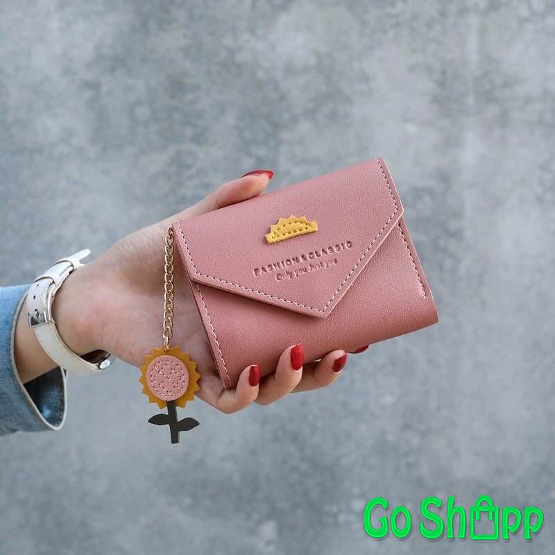 Dompet Wanita Import Fashion Korea - Dompet Wanita Kulit PU - Dompet Lipat Gantungan Pohon [PD12]