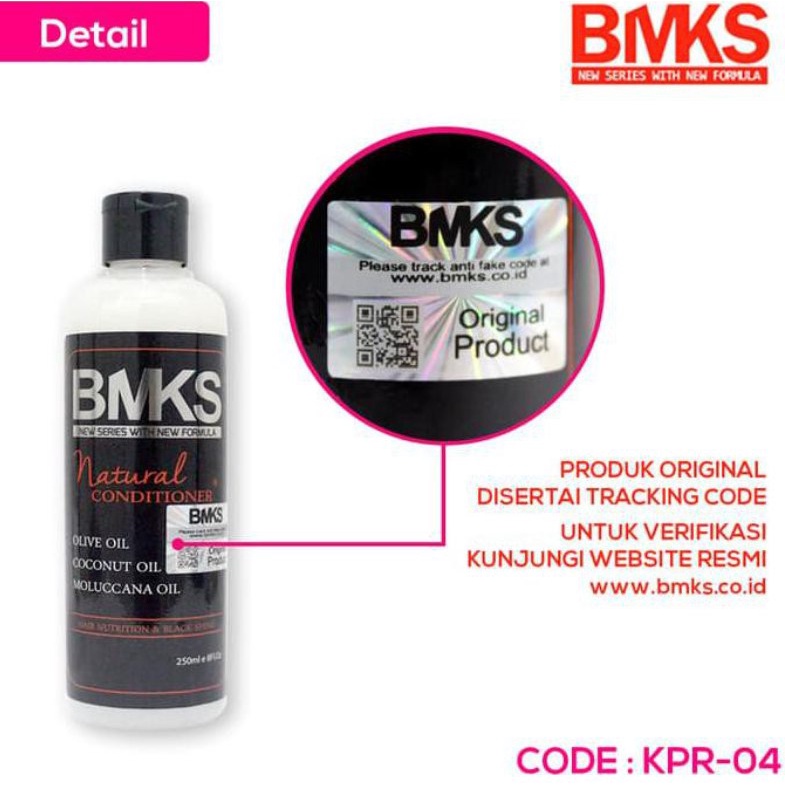 CONDITIONER KEMIRI BMKS BPOM PENUMBUH RAMBUT ANTI BOTAK ORIGINAL