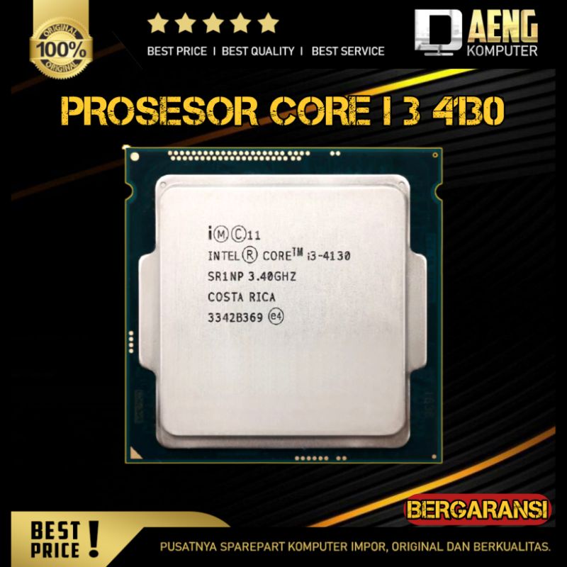 Processor Intel Core i3 4130 l Prosesor PC Intel Core i3 4130 3.40 Ghz lga 1150 original murah