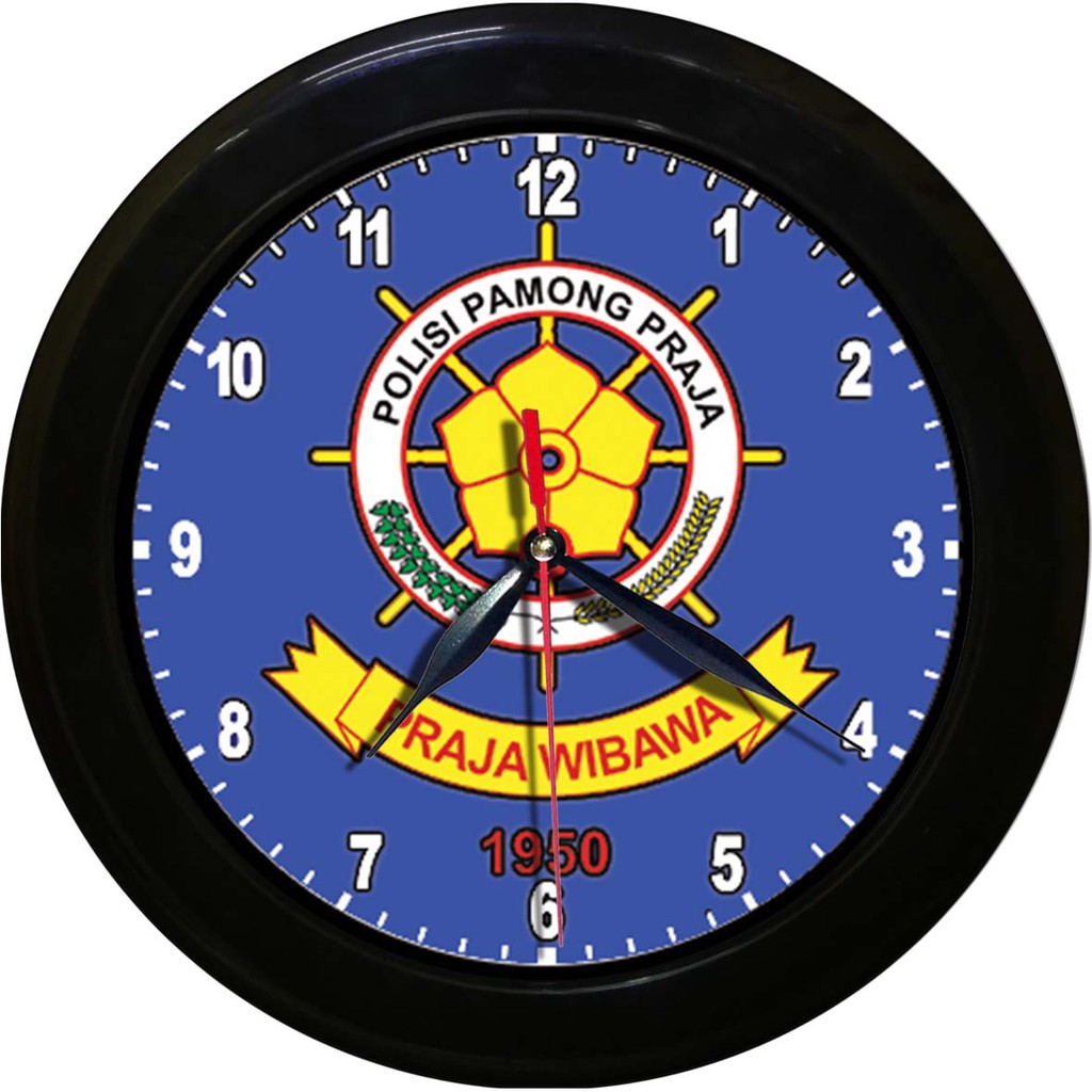 JAM DINDING SAT POLL PP 2   (DIAMETER 30CM)