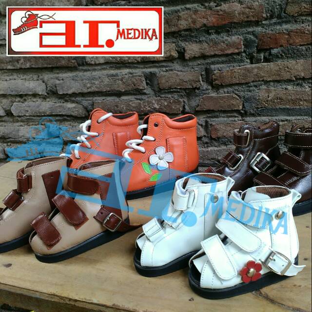 Sepatu Ortopedi Kesehatan Koreksi Kaki anak Flat Foot/Bengkok/Pengkor/Jinjit murah ARMEDIKA