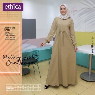  Baju  Muslim Gamis  Ethica dewasa  ayumi 128 Warna sand 