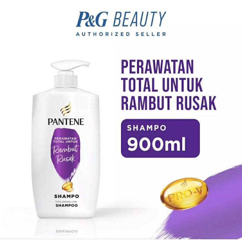 Pantene Shampoo Dandruff Anti Ketombe // Hair Fall Rambut Rontok //  Damage Care Rambut Rusak 900 ml // Perawatan Rambut Rontok &amp; Ant