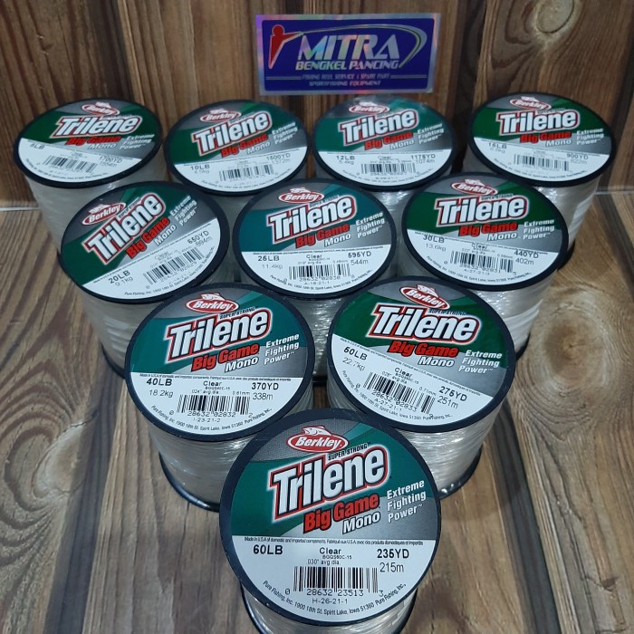 Mono Berkley trilene big game super strong senar pancing