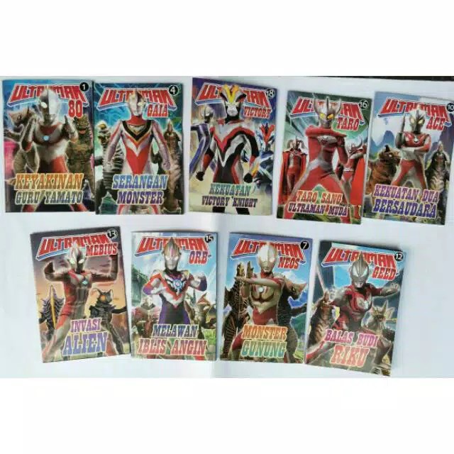 Komik Ultraman Dapat 10 Buku Berwarna Bagus Murah