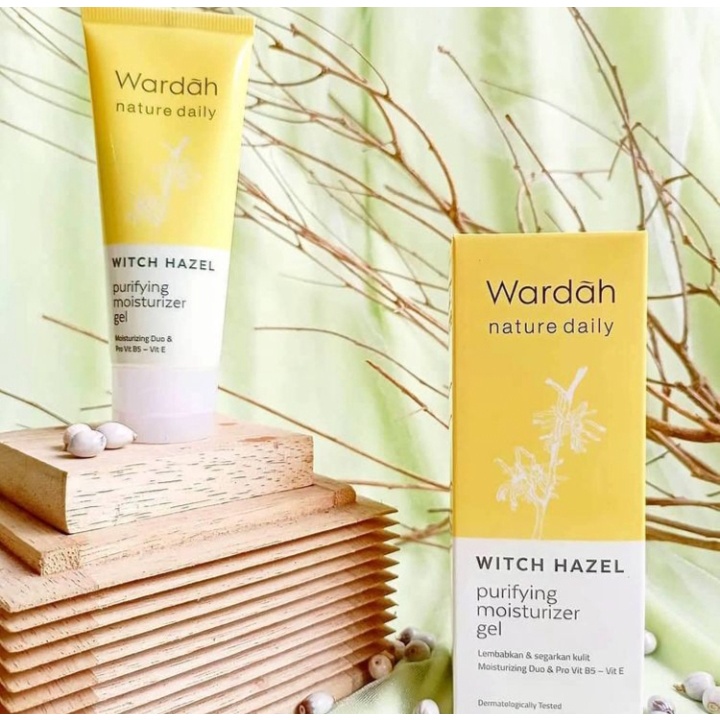 Wardah nature daily witch hazel purifying moisturizer gel