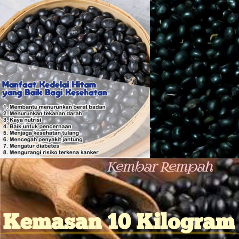 

Grosir !! 10 kilogram kedelai hitam organik