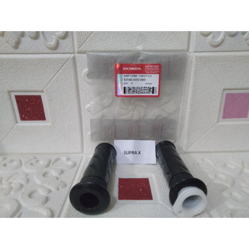 handgrip handpad karet selongsong gas motor supra x KEV hand grip set