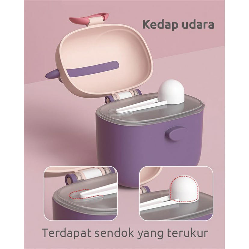 BBET Baby Milk Powder Container with Spoon | Kotak Tempat Bubuk Susu Bayi