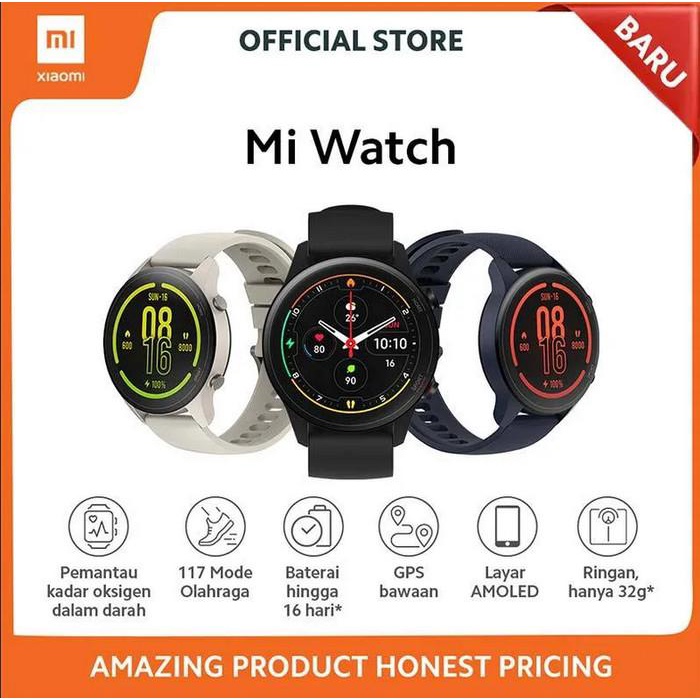 Xiaomi Mi Watch Smartwatch Garansi Resmi