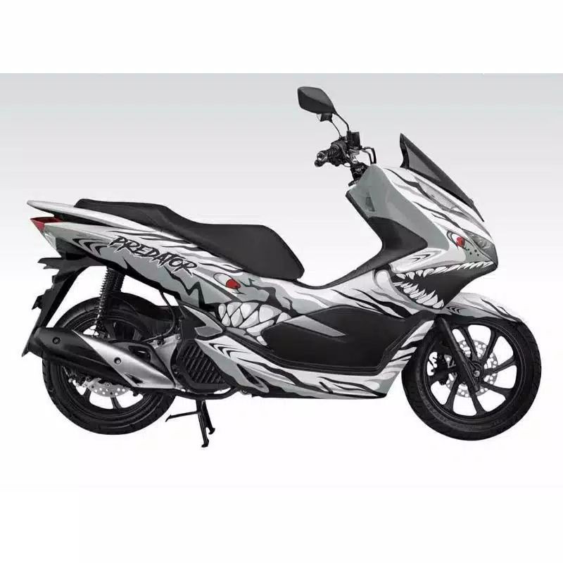 Decal pcx 150 full body Striping motor pcx full variasi motif shark predator Sticker pcx variasi
