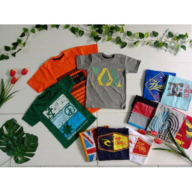 Kaos anak laki laki distro 1-7 tahun PAKET 50RIBU 3pcs