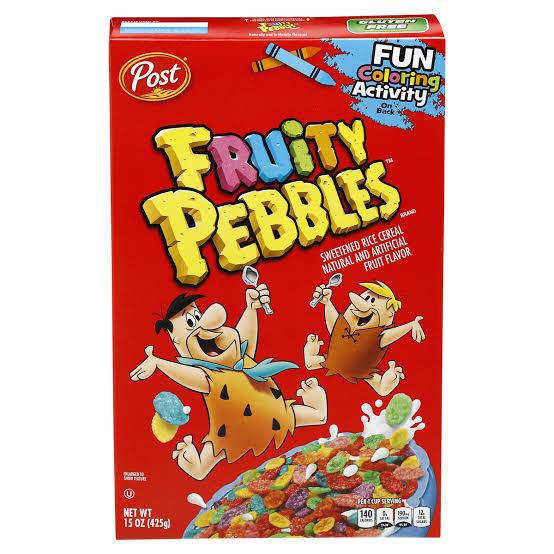 

QH POST CEREAL FRUITY PEBBLES 15oz / 425gr PRODUCT OF USA
