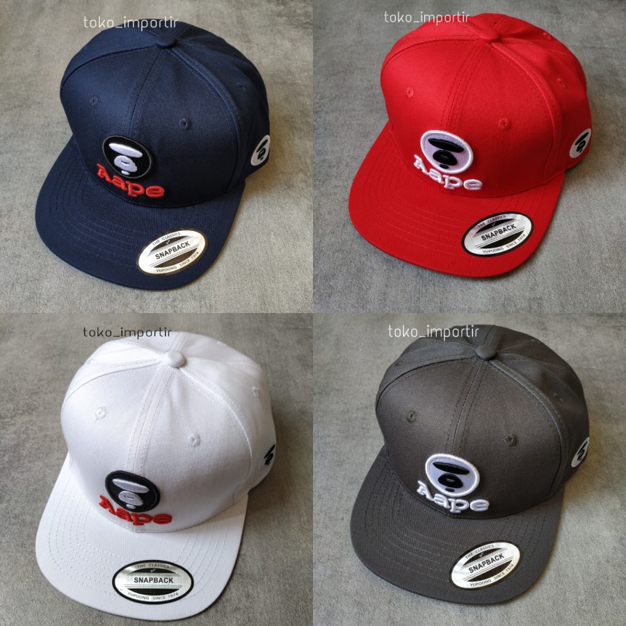 Topi snapback aape import pria topi bape by a bathing ape