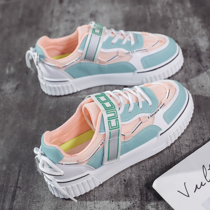 COD New Item !!! M19 Sepatu Sneakers Wanita Korea Casual Sport Shoes Sapatu Sneaker Cewek Import-7