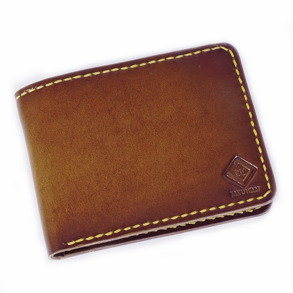 Jayuwan DIB2L Dompet Pria Bifold Full Kulit Asli Brushh Off  8 Slot Kartu