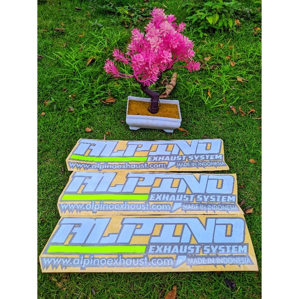 

sticker - stiker ALPINO Exhaust system Original - Stiker ALPINO