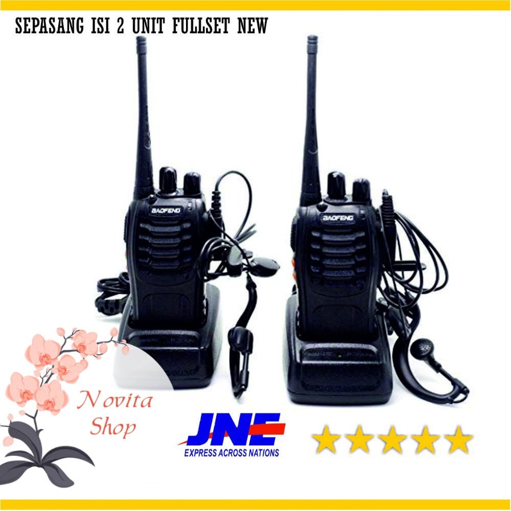 SEPASANG Radio HT HT Baofeng BF-888S BF888S 888S Dual Band Walkie Talkie