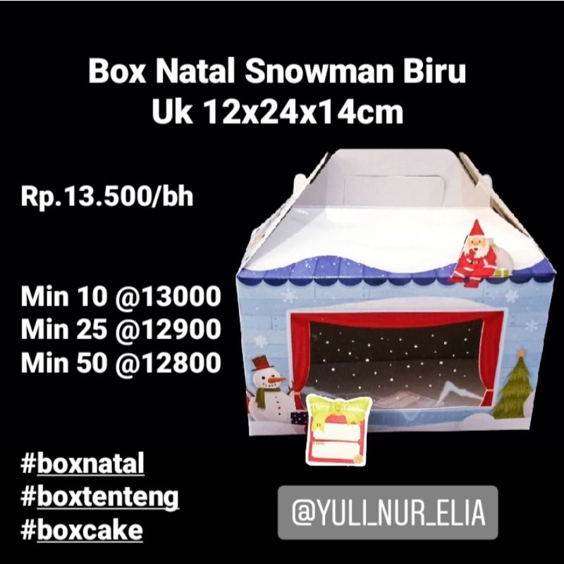 

Box Natal Snowman Biru Uk 12x24x14cm