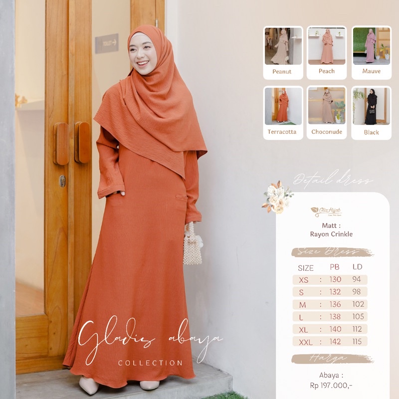 GlizHijab - Glandys Abaya | Basic Abaya Busui | Abaya Polos  | Abaya Arab  | Abaya Jetblack