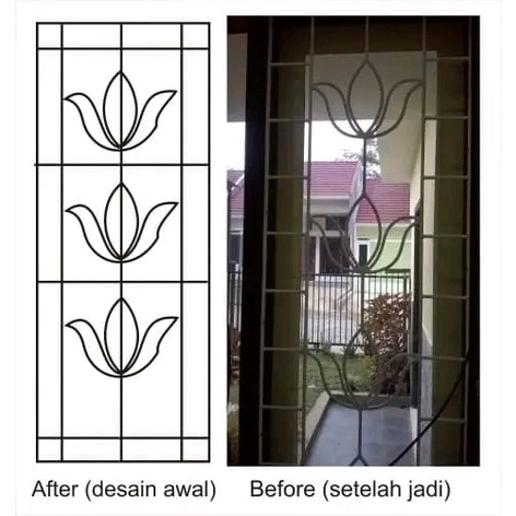 Teralis jendela besi nako ,pengaman jenela