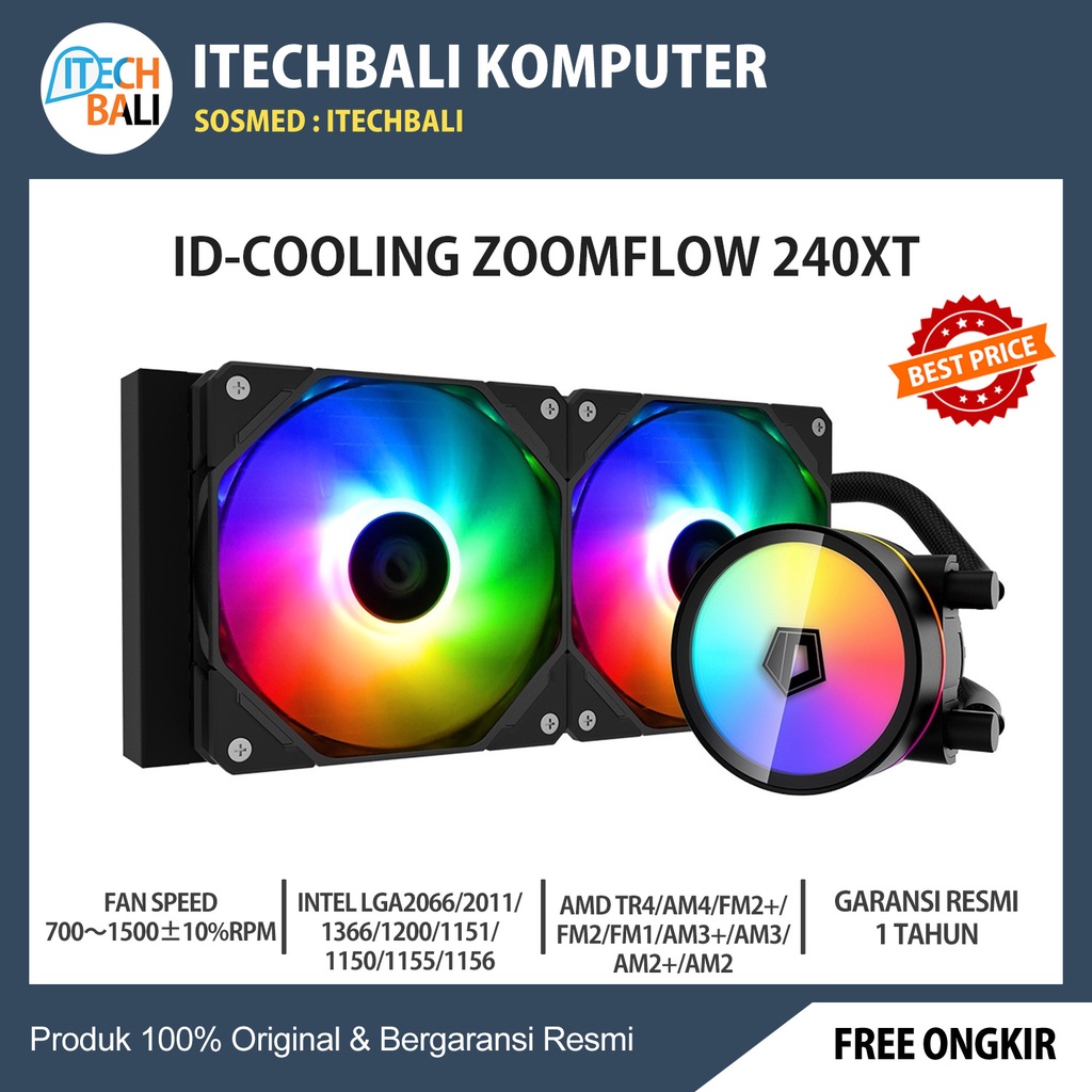 Watercooling ID-COOLING ZOOMFLOW 240 XT ARGB AIO CPU