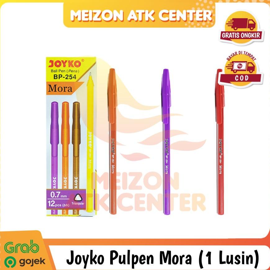 

Joyko Pen Pulpen Ballpoint BP 254 BP254 Mora Tinta Hitam [1 LUSIN]