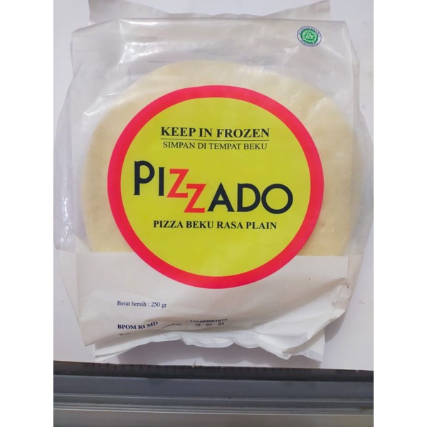 

Pizzado Pizza beku rasa plain