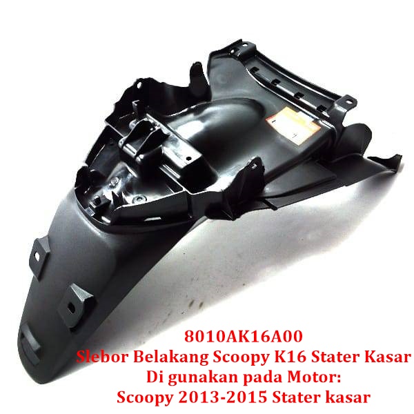 8010AK16A00 Slebor Belakang Scoopy K16 - Fender Assy Rear K16