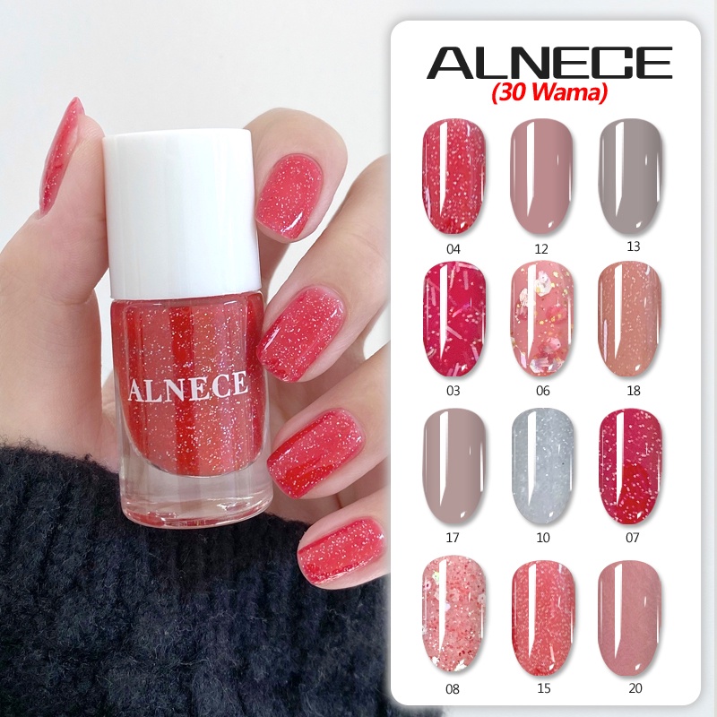 ALNECE 【Bisa Sholat✔️】 40 warna kutek peel off kutek/HALAL KUTEKS/cat kuku halal muslimah Gel Nail polish