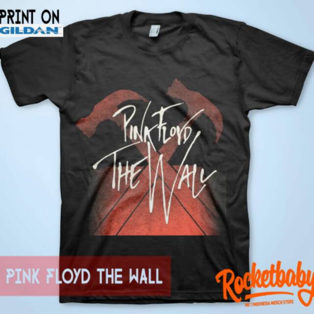 Kaos Band Pink Floyd The Wall Print ON Gildan Tshirt