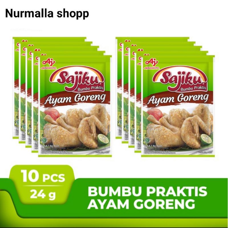 Sajiku® Bumbu Praktis Ayam Goreng Tradisional 10 X 24GR