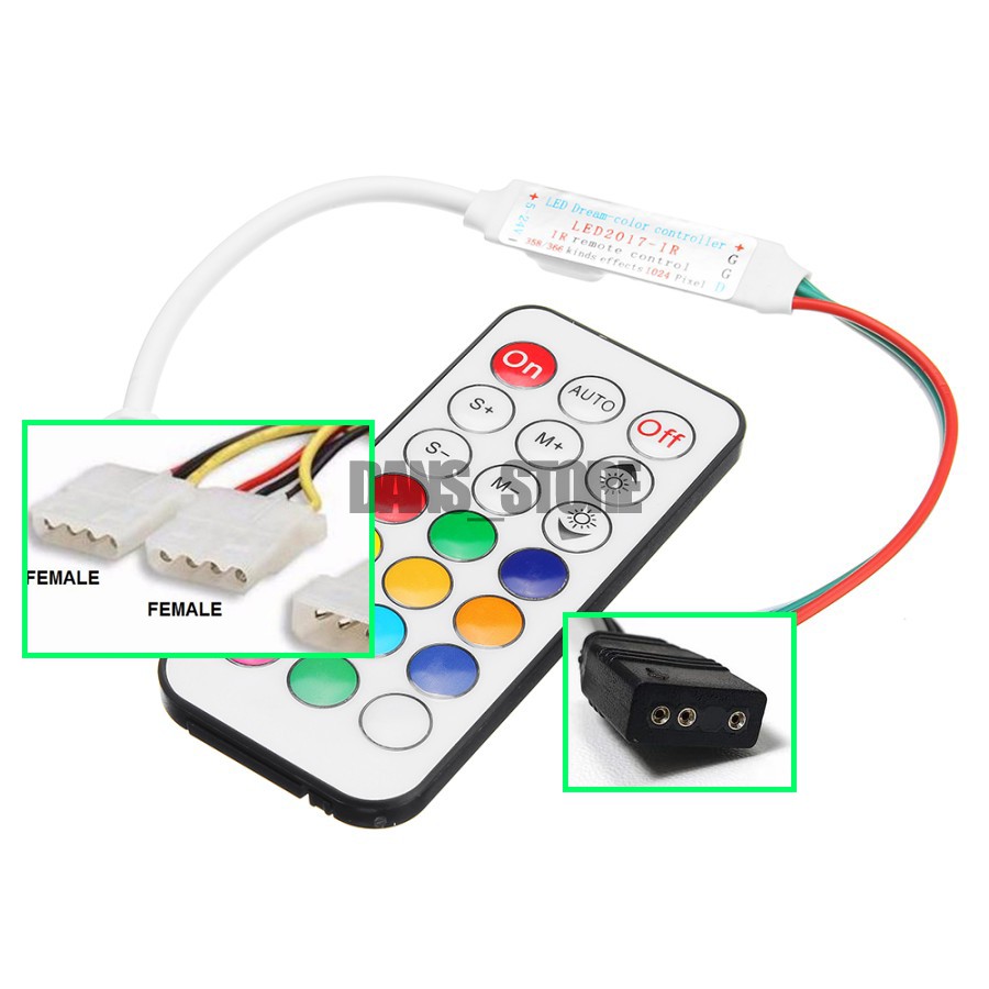 Remote / Controller aRGB 5v molex WS2812B WS2811 3 Pin