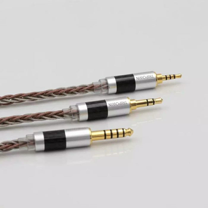 TRIPOWIN C8 Upgrade Cable Mic 8 Core Silver Copper Foil Braided Kabel