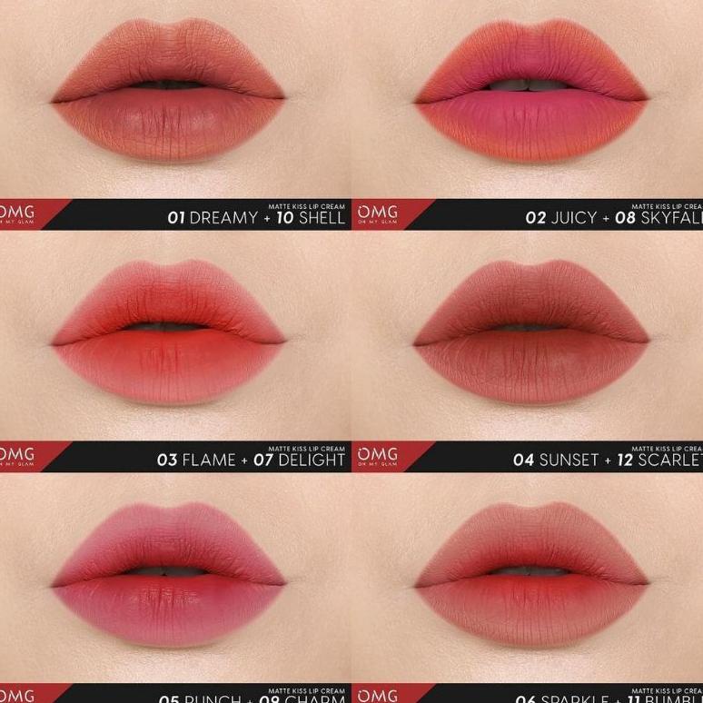 Paket Ombre Lips Omg | Lipcream Omg Ombre Coffee Edition| Lipcream Omg Ombre