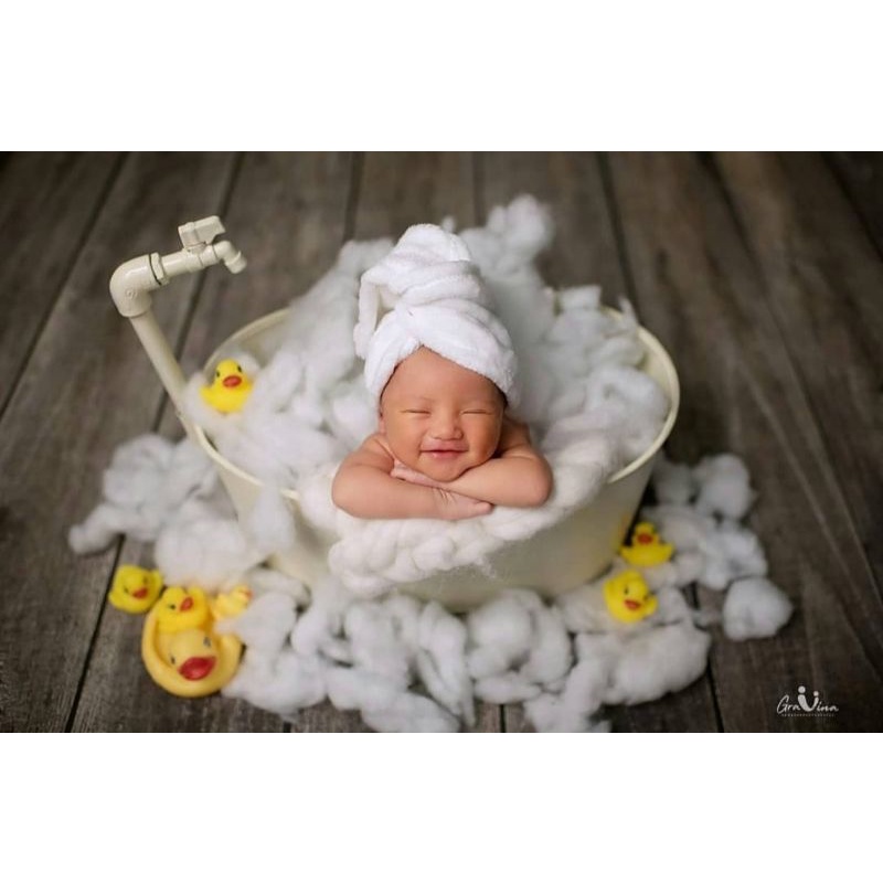 Properti Foto Newborn Bathtub Keran Properti Foto Bayi Newborn Props