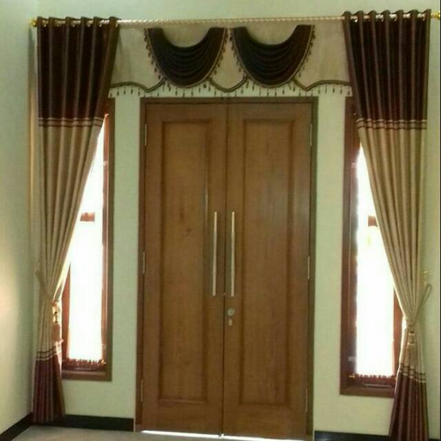 PAKET gorden kupu tarung minimalis gordyn bahan blackout korden import horden hordeng hordin hording