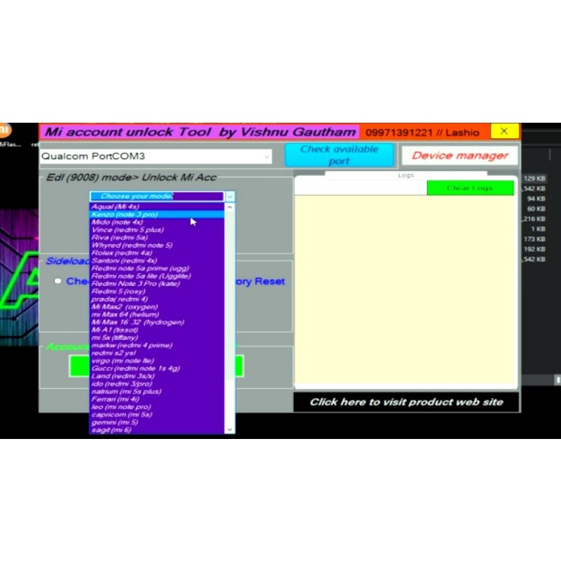 Tool Remove Akun Mi all Xiaomi