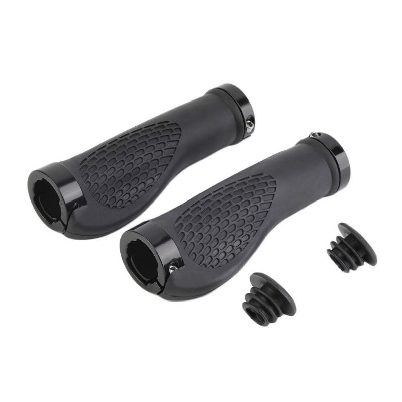 TERMURAH Rubber Anti Skid Handgrip GR49 Hand Grip Karet Pegangan Sepeda Lock Alloy Bisa MTB Seli Folding Bike Lipat Federal