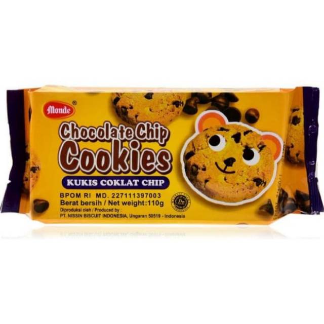 

Kukis Coklat Monde Chocolate Chip Cookies 110gr