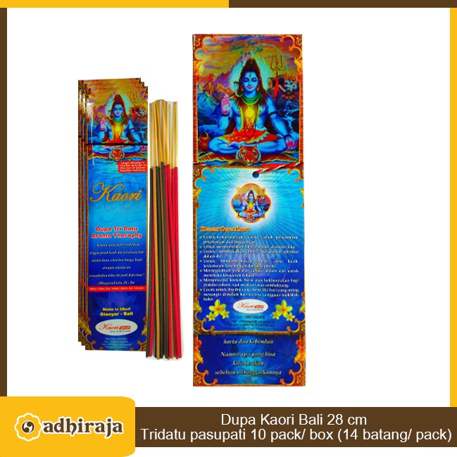 Dupa Hio Wangi Dupa Kaori Bali 28 cm Tridatu Pasupati 10 pack/ box