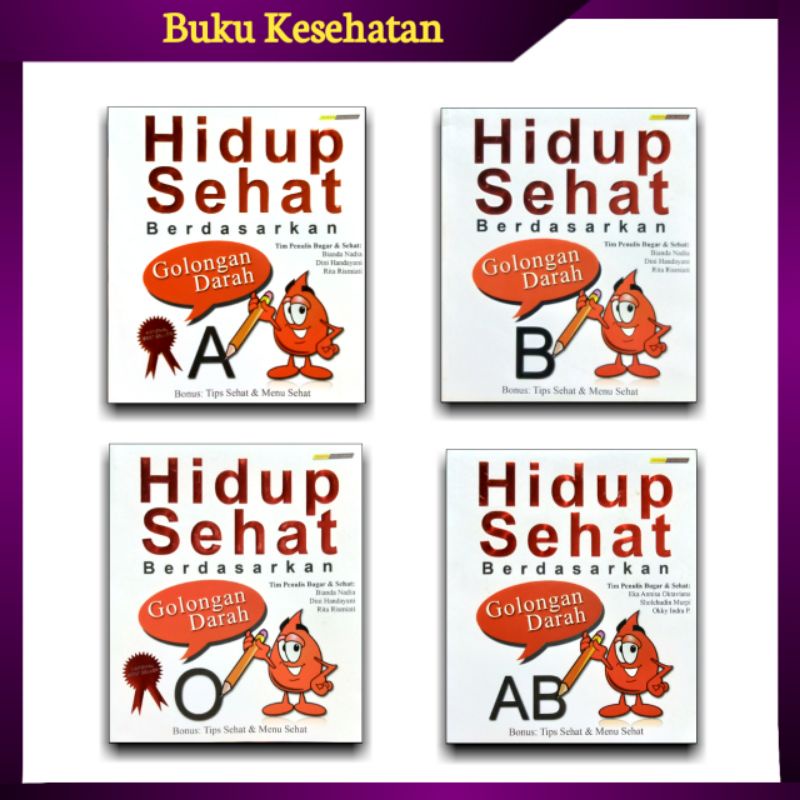 Jual Hidup Sehat Berdasarkan Golongan Darah A B O AB | Shopee Indonesia