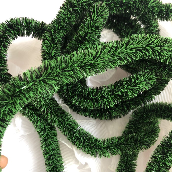 Daun Kawat Meteran Tinsel Natal Daun Hijau Lilit Serbaguna Murah CS-66 GROSIR