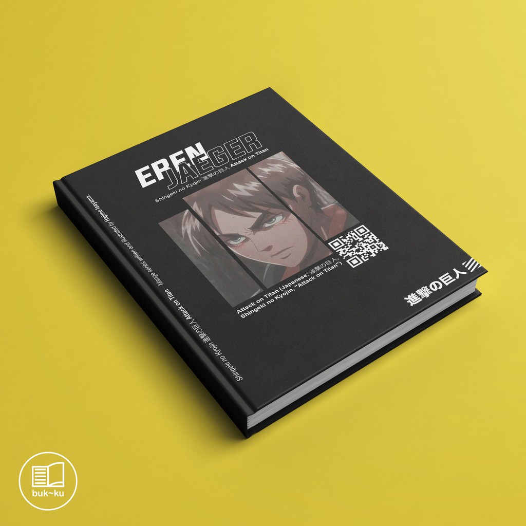 

Notebook custom attack on titan aot buku custom eren jeager