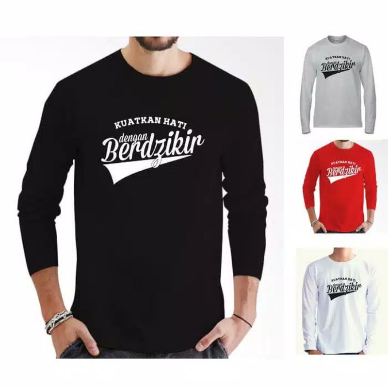 KAOS LENGAN PANJANG DAKWAH PRIA WANITA BIG SIZE S M L XL JUMBO 2XL 3XL 4XL 5XL READY STOCK