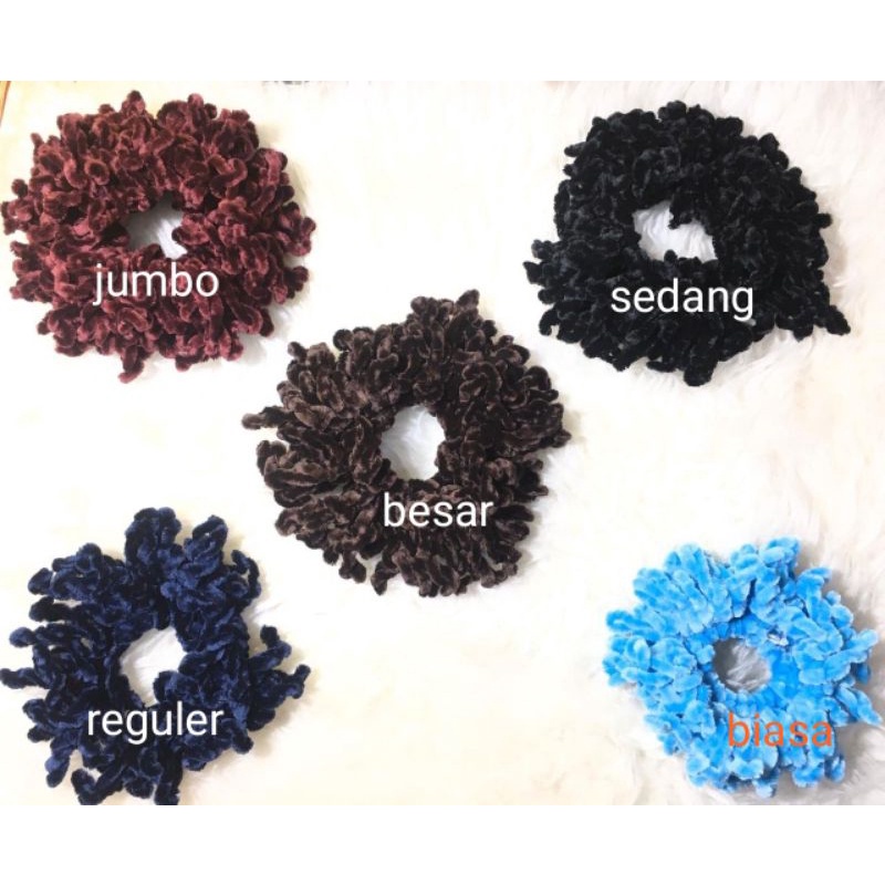 KBR06 Ikat Rambut Karet Ubur Reguler diameter 7cm 50 Layer