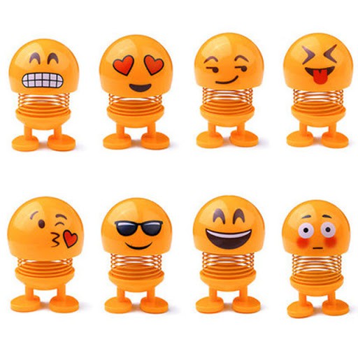 Boneka Dashbord Mobil Smile Goyang Kepala Smile Emoji Boneka Goyang